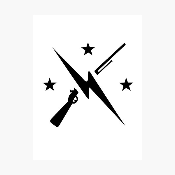 Minutemen Logo Black Fallout 4 Photographic Print For Sale By   Pp,504x498 Pad,600x600,f8f8f8.u1 