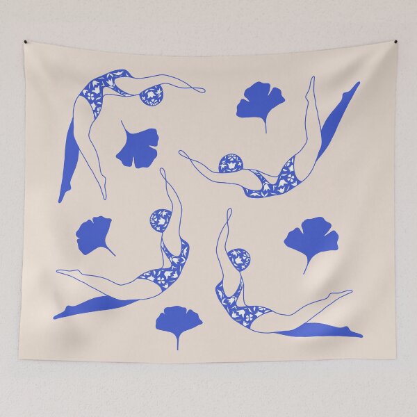 Item preview, Ginkgo Leaves and Swimmers designed and sold by PinkSnapdragon.