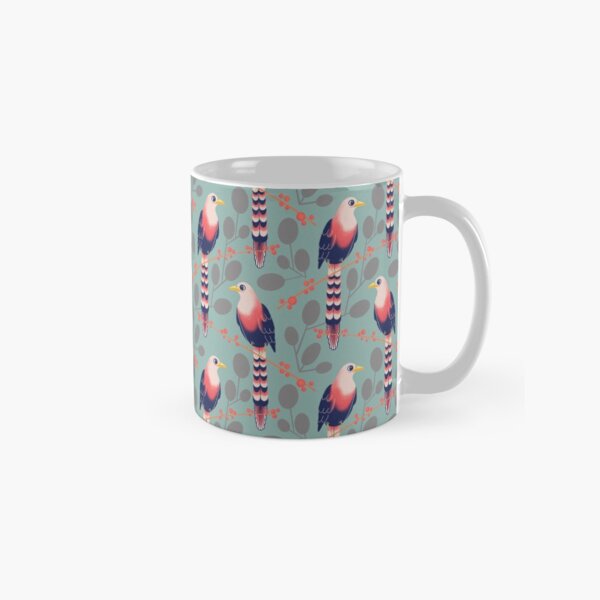 Like a bird on the branch (light green) Classic Mug