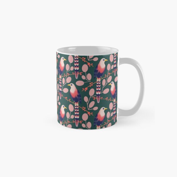 Like a bird on the branch (dark green) Classic Mug