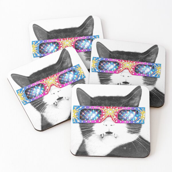 Item preview, Cat Retro Psychedelic designed and sold by ikaseindustry.