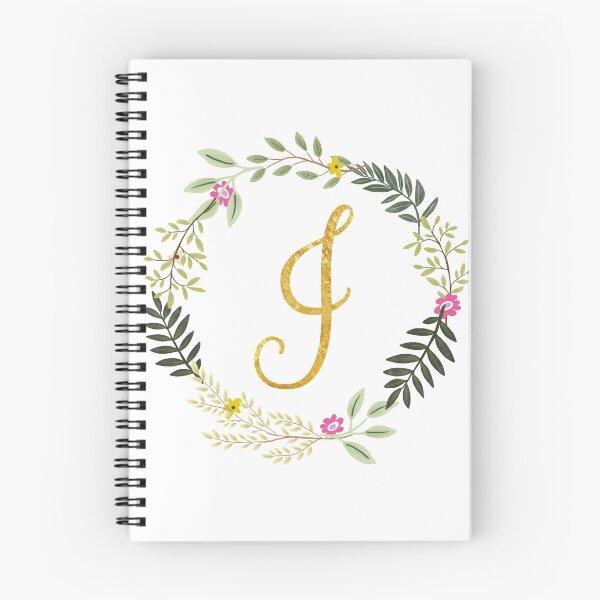 Item preview, Floral and Gold Initial Monogram I designed and sold by Chiccountry.