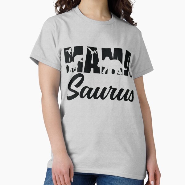 Aperçu de l'œuvre Mama Saurus Cadeau drôle de fête des mères Dinosaure Maman créée et vendue par Ake10.