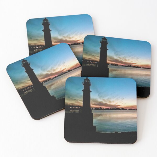 Item preview, Newhaven Lighthouse at dusk designed and sold by CrowFriend.
