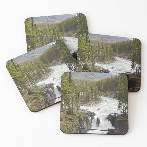 Item preview, Scenic Waterfall Landscape Sunwapta Falls in Jasper, Alberta Canada designed and sold by beaumontavenue.