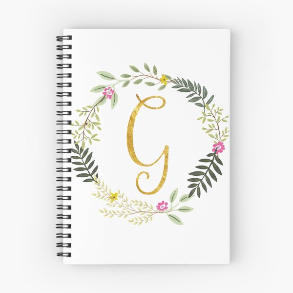 Item preview, Floral and Gold Initial Monogram G designed and sold by Chiccountry.