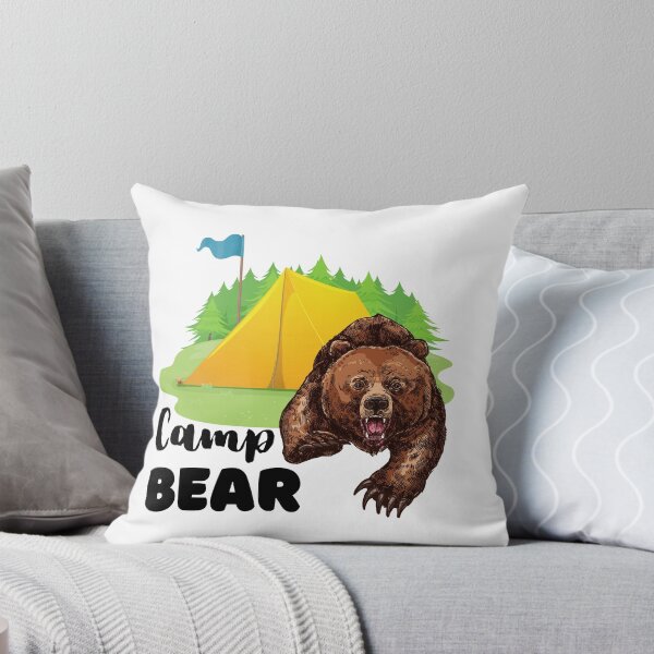 Item preview, Camping Bear Camp Wild Brown Bear Tent Explorer Expedition Hiking Campers  designed and sold by ChooproClothing.