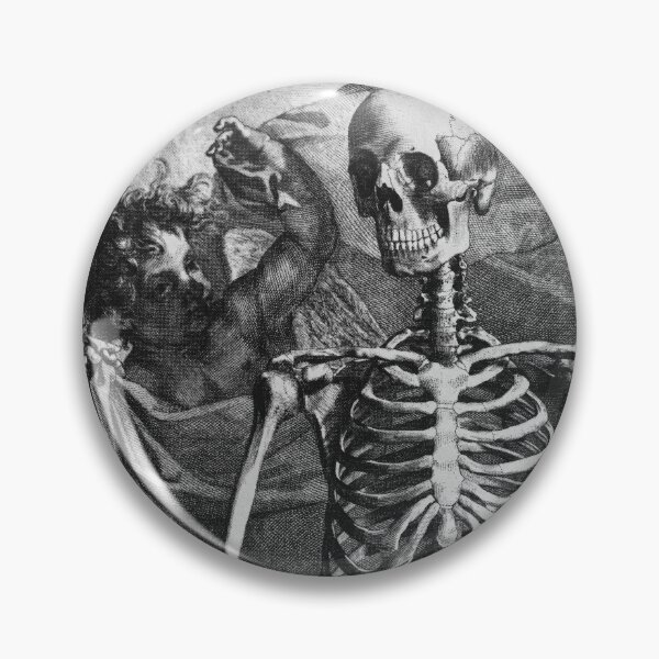 Item preview, Albinus Skeleton Human Anatomy Vintage Ecorche Engraving Spooky Halloween Death Drawing designed and sold by Mechanical Whispers.