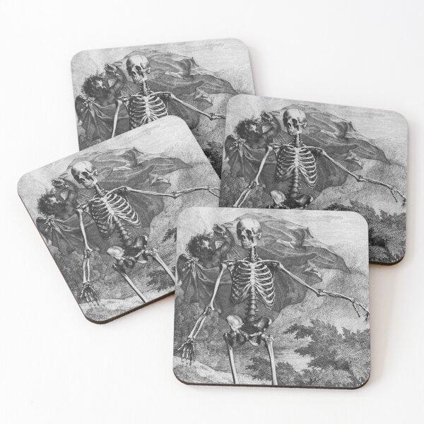 Item preview, Albinus Skeleton Human Anatomy Vintage Ecorche Engraving Spooky Halloween Death Drawing designed and sold by Mechanical Whispers.