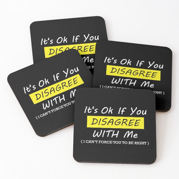Item preview, Its Ok If You DISAGREE WITH Me, Rude Funny Humor Men and Women designed and sold by magicos1.