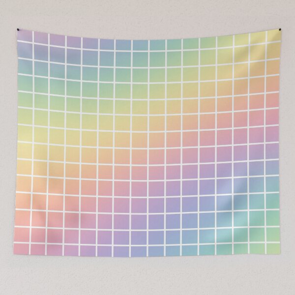 Item preview, Rainbow colorful grid cute aesthetic designed and sold by Groovysheck.