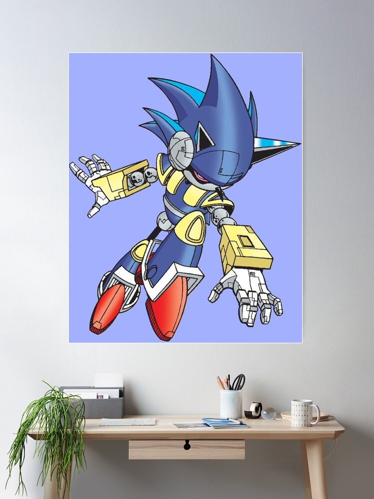 Neo Metal Sonic icon Poster for Sale by DanielCostaart