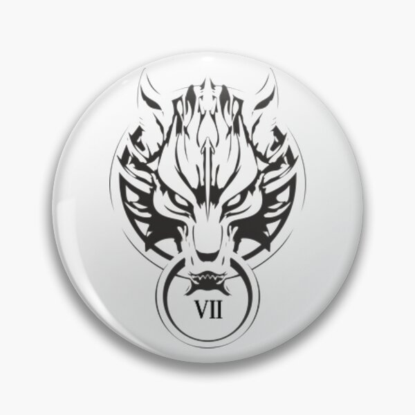 Item preview, Fenrir Wolf Logo FF7 White  designed and sold by Gabrielaxel300.