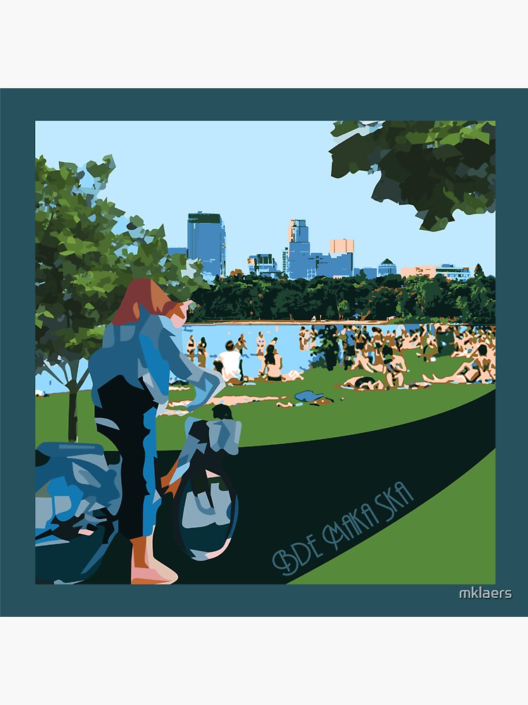 "Bde Maka Ska" Sticker for Sale by mklaers Redbubble