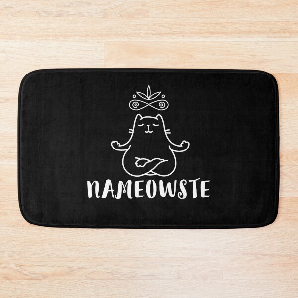 Item preview, Nameowste funny yoga cat designed and sold by Yogawoman.