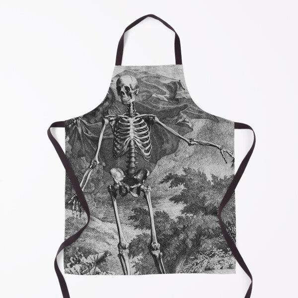 Item preview, Albinus Skeleton Human Anatomy Vintage Ecorche Engraving Spooky Halloween Death Drawing designed and sold by Mechanical Whispers.