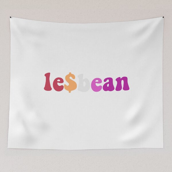 Item preview, Le dollar bean le$bean (cute lesbian funny tiktok voice) lesbian pride flag pink purple orange designed and sold by emcazalet.