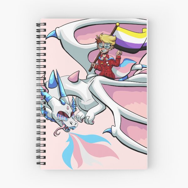 Item preview, Transgender and Nonbinary Pride Dragon  designed and sold by genosroootbeer.