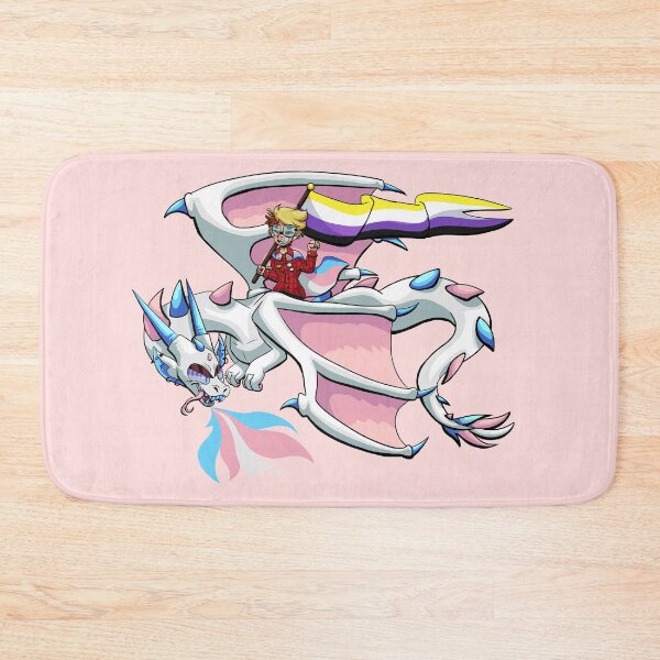 Item preview, Transgender and Nonbinary Pride Dragon  designed and sold by genosroootbeer.