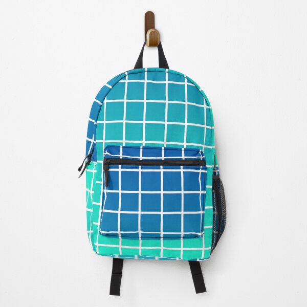 Item preview, Teal and Turquoise Gradient Grid designed and sold by Groovysheck.