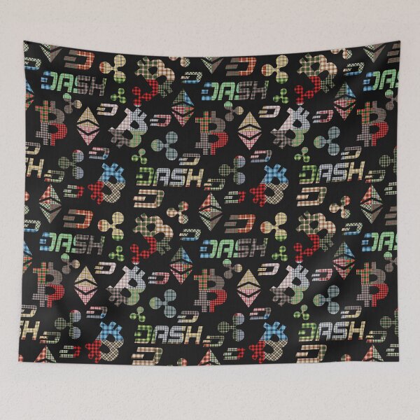 Item preview, Pattern of cryptocurrency symbols designed and sold by ivanoel.