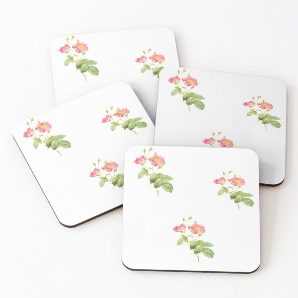 Item preview, Beautiful rose design with peony in bright and sunny pink and yellow and green leaves and buds designed and sold by LeBreab.