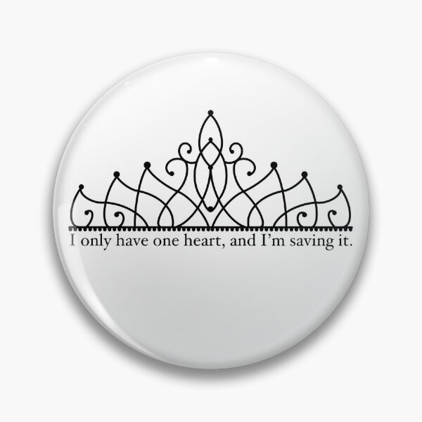 Item preview, I Only Have One Heart The Heir Quote designed and sold by doodlesbyCara.
