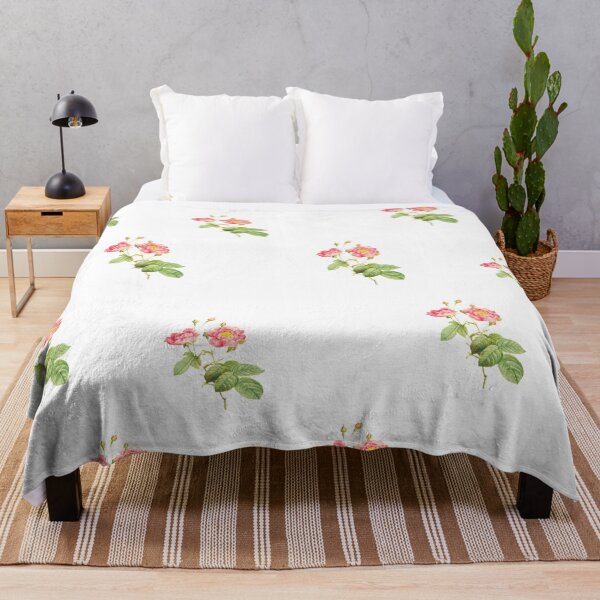Item preview, Beautiful rose design with peony in bright and sunny pink and yellow and green leaves and buds designed and sold by LeBreab.