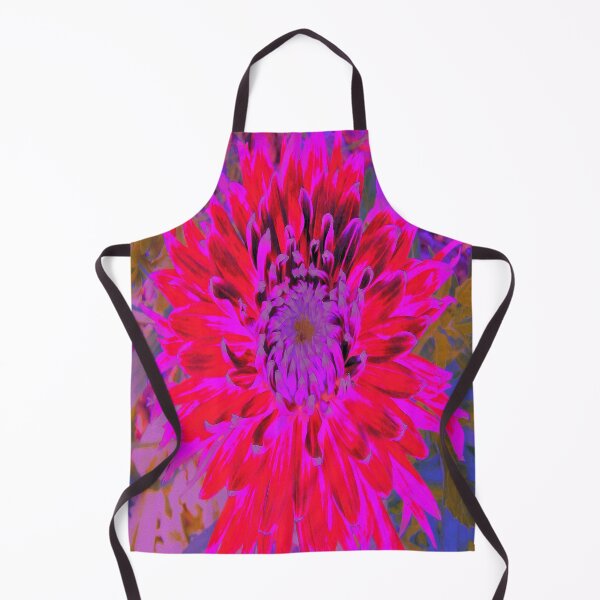 Item preview, Abstract Magenta, Purple and Red Dahlia Flower designed and sold by myrubiogarden.
