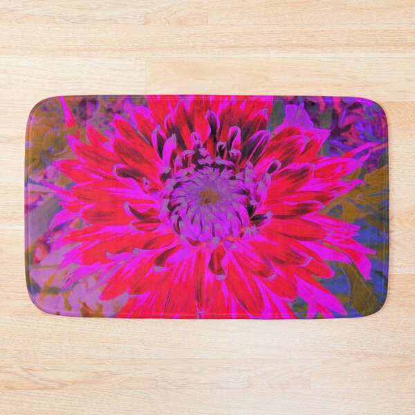 Item preview, Abstract Magenta, Purple and Red Dahlia Flower designed and sold by myrubiogarden.