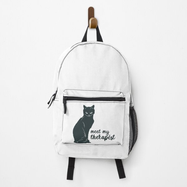 Item preview, Meet my therapist, black cat retro design - only cat lovers understand my cat is my therapist designed and sold by meraviglioso.