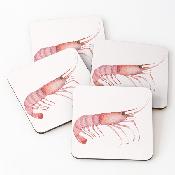 Item preview, Watercolor Red Shrimp designed and sold by virillanissa.