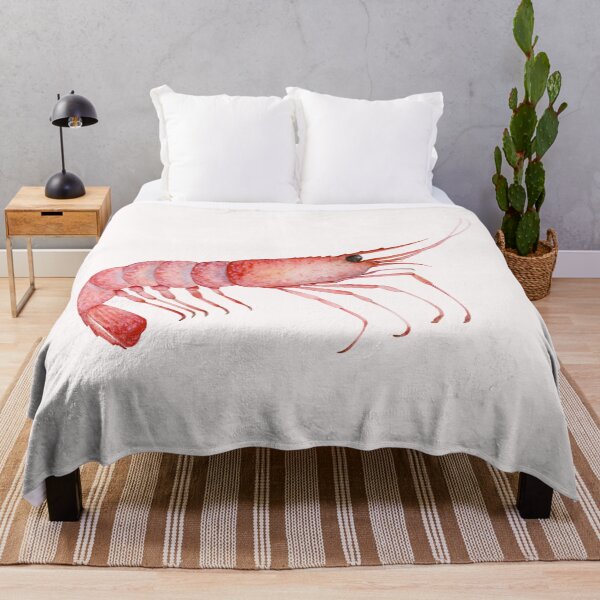 Item preview, Watercolor Red Shrimp designed and sold by virillanissa.