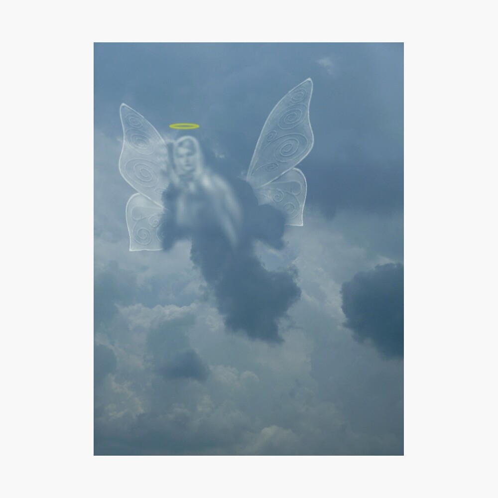 Poster J Ai Vu Un Ange Dans Le Ciel Par Wildestart Redbubble