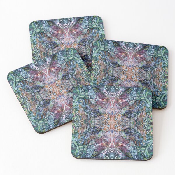 Item preview, Desaturated Psychedelic say NO to drugs Doodle: designed and sold by Marleen Paddy Visser.