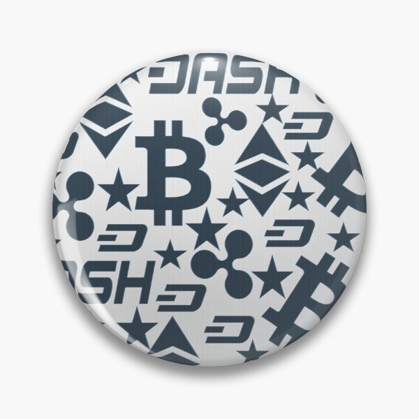 Item preview, Cryptocurrency symbols blue and white designed and sold by ivanoel.