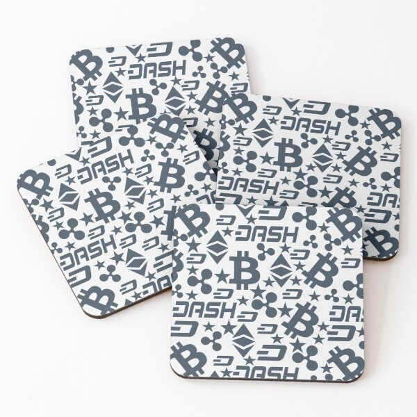 Item preview, Cryptocurrency symbols blue and white designed and sold by ivanoel.
