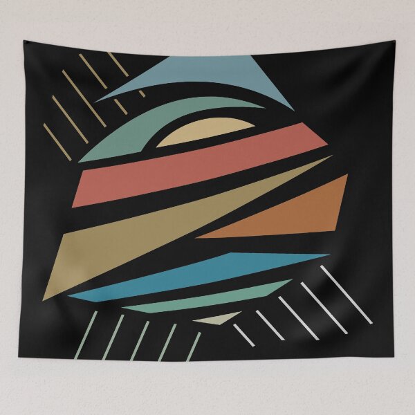 Item preview, Abstract composition with geometric shapes designed and sold by Kabira77.