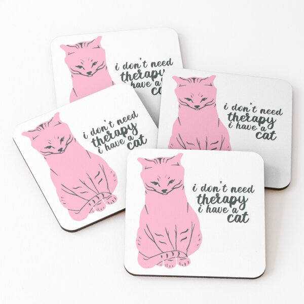 Item preview, I don't need therapy I have a cat, retro cat design - only cat lovers understand my cat is my therapist designed and sold by meraviglioso.
