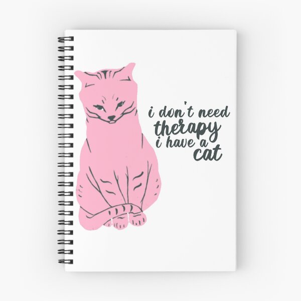 Item preview, I don't need therapy I have a cat, retro cat design - only cat lovers understand my cat is my therapist designed and sold by meraviglioso.