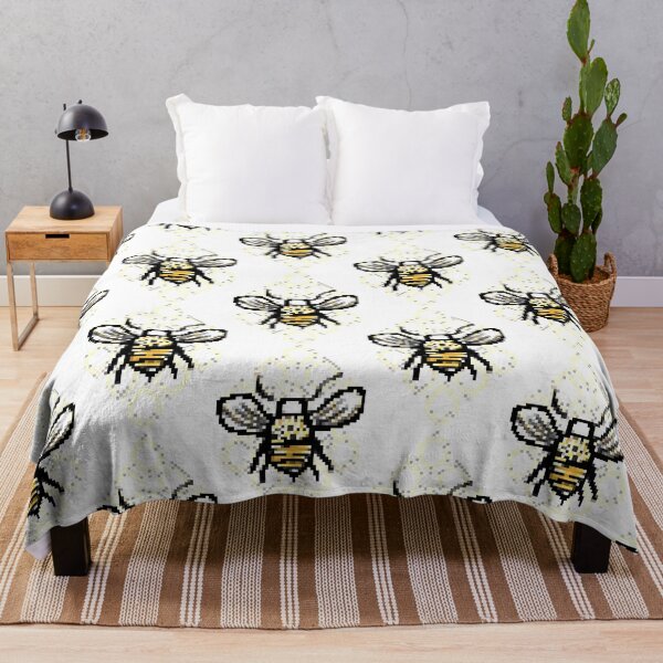 Aperçu de l'œuvre Pixel art mignon abeille en bonne santé créée et vendue par Lzdigitalstore.