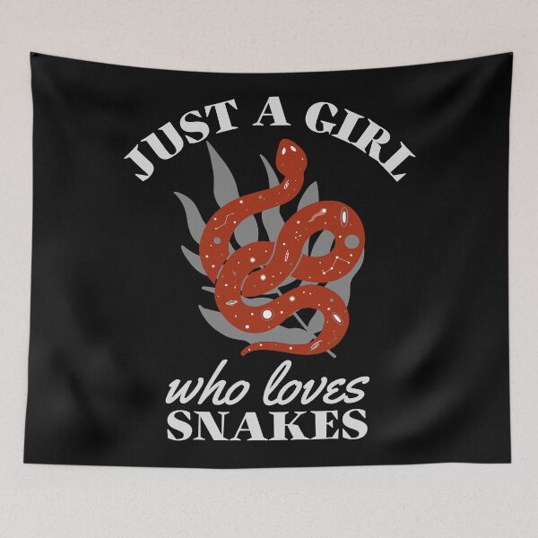 Item preview, Just A Girl Who Loves Snakes Cosmic Snake designed and sold by WPahat.