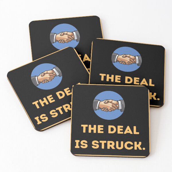 Item preview, The Deal Is Struck designed and sold by HappinessWorld.