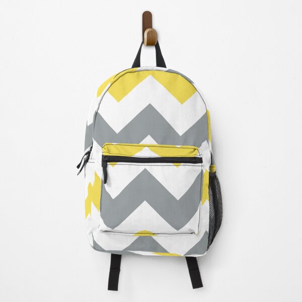 Item preview, Large yellow, white and gray pantone 2021 chevron designed and sold by Feeling Artsy.