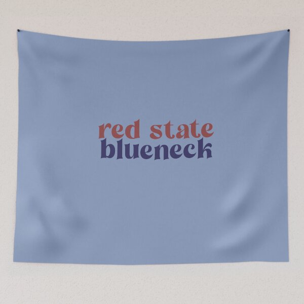 Item preview, Red State Blueneck | Lettering designed and sold by Sarahelena Barrios.