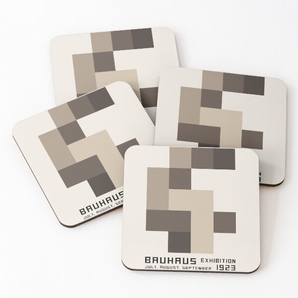 Item preview, Bauhaus Exhibition, Bauhaus Wall Art, Bauhaus Exhibition Print beige designed and sold by re-make-.