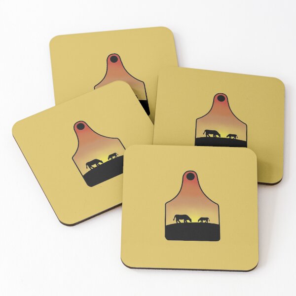 Item preview, Sunset Cow Ear Tag designed and sold by taylorrowan.