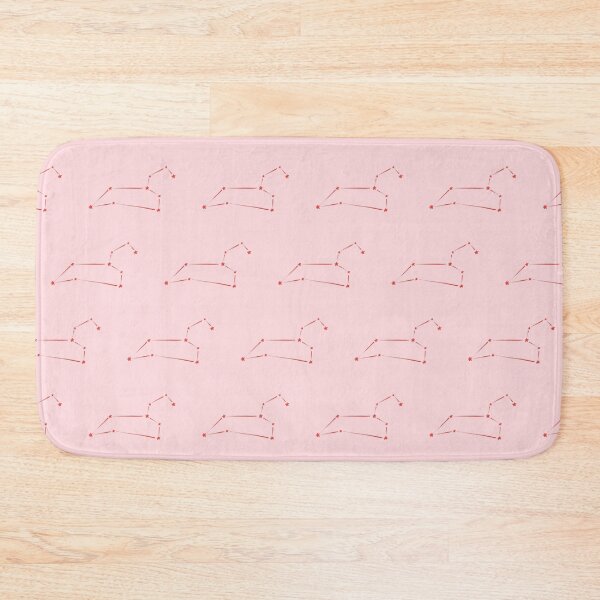 Item preview, minimalist leo constellation pattern in red and pink designed and sold by neopop.