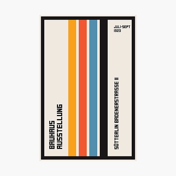 Item preview, Bauhaus Exhibition, Bauhaus Wall Art, Bauhaus Exhibition Print lines designed and sold by re-make-.