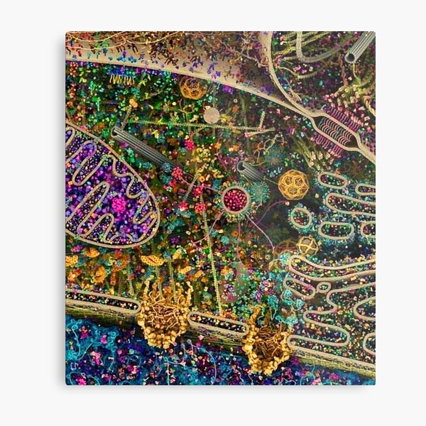 Human Cell Detailed, Biologist/Scientist/Science Lover Metal Print
